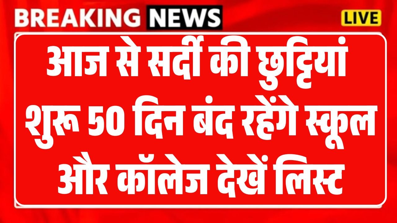 School Winter Holidays 2025 December